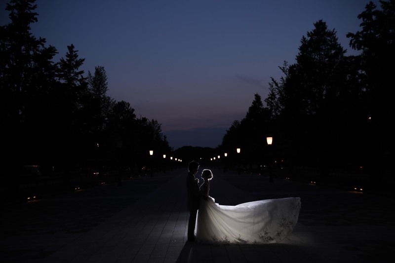 ドレスを活かして