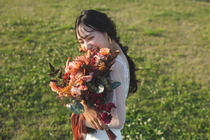 ブーケを抱えて＾＾