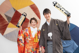 共通の趣味のアイテムと一緒に