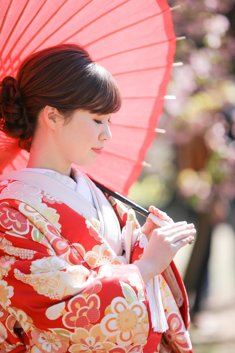 和傘のご用意しております！