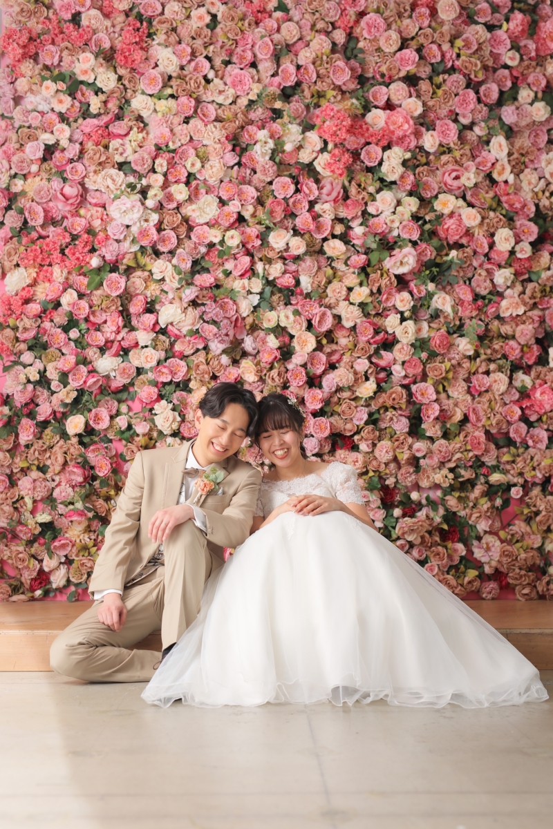 座ったショットも