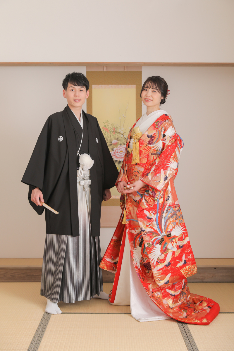 かっちりした立ち姿