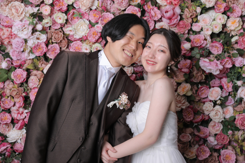 ピンクのお花で