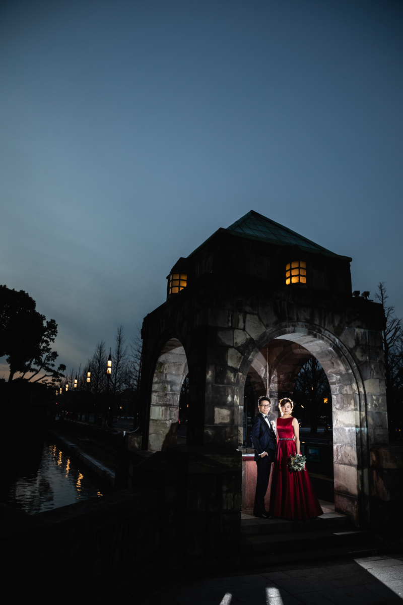 夕景ならではのこんなショットも！