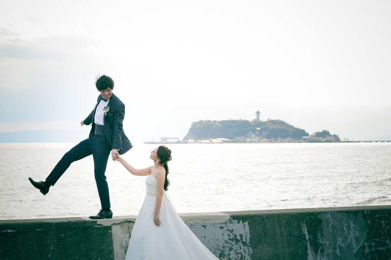 お二人の思い出の場所でお写真を撮りました♫