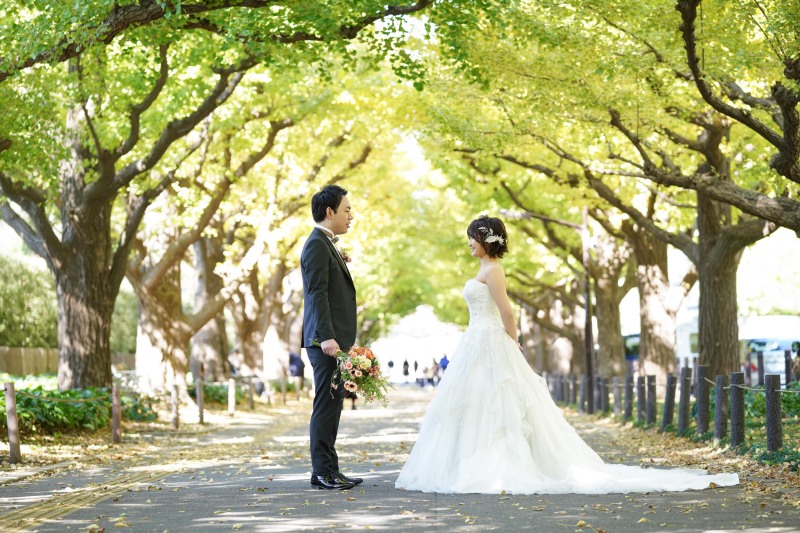 外苑銀杏並木ロケーション