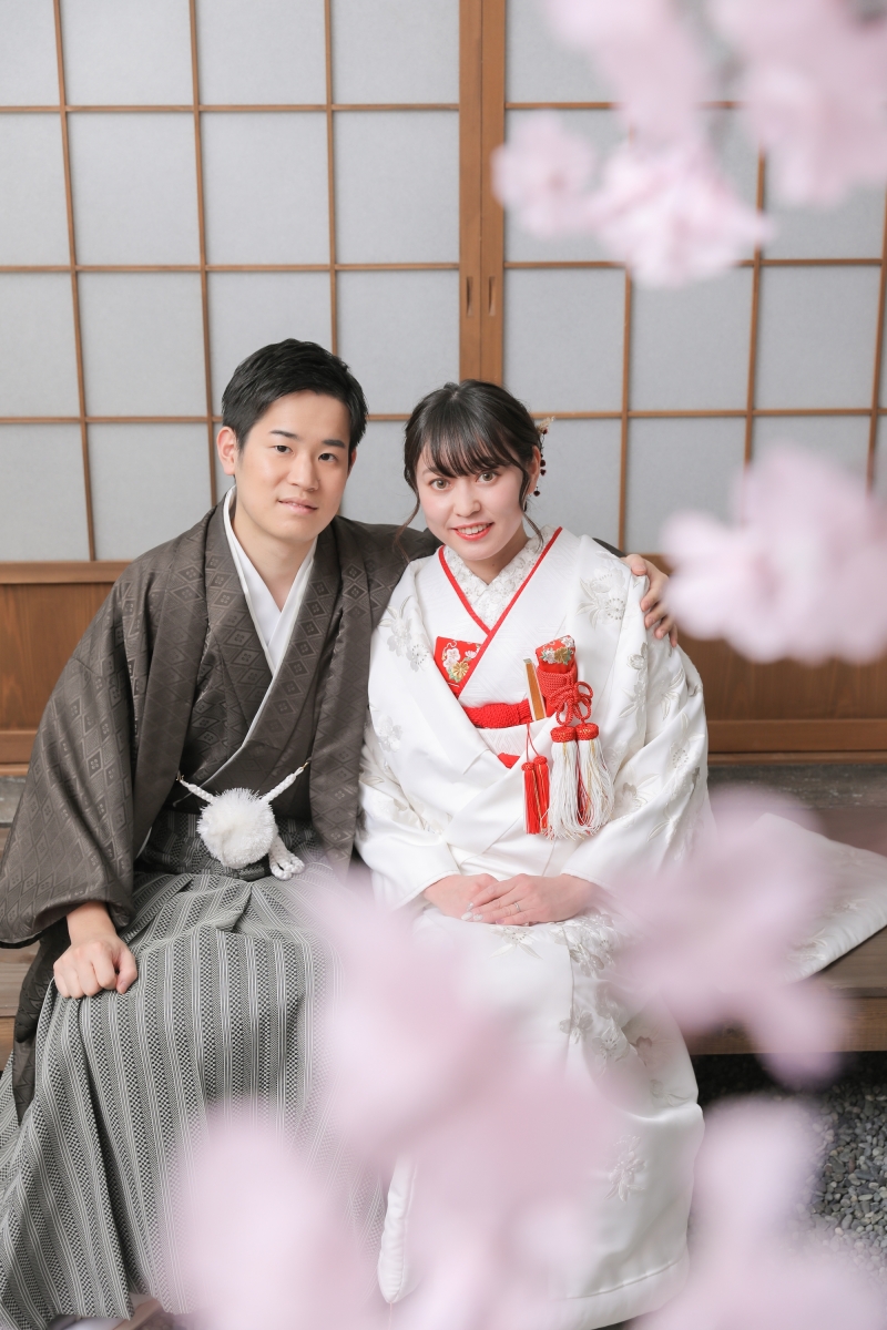 桜を使って春らしく