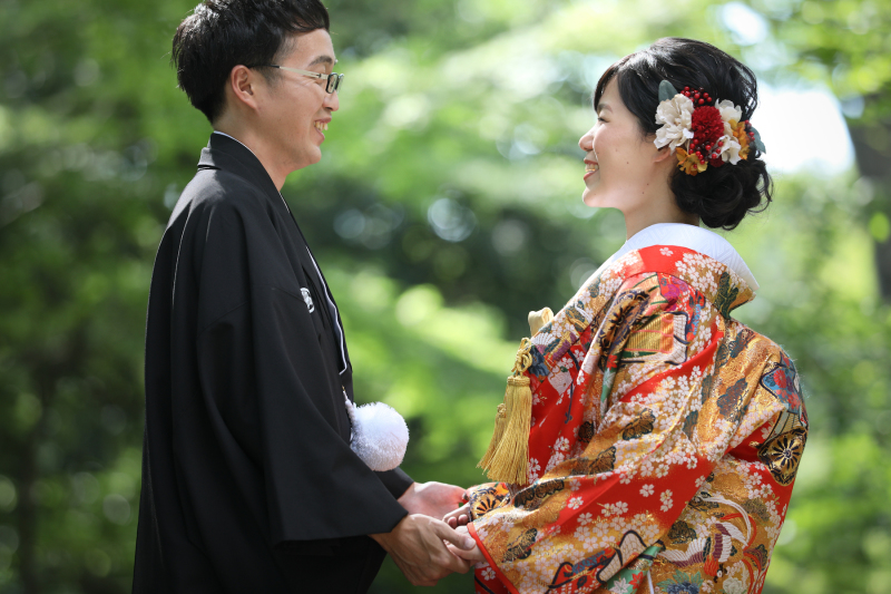 ちょっと恥ずかしいけど見つめ合っていただきました