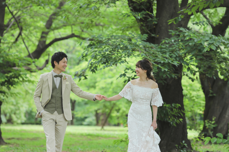 みずみずしい緑の中で