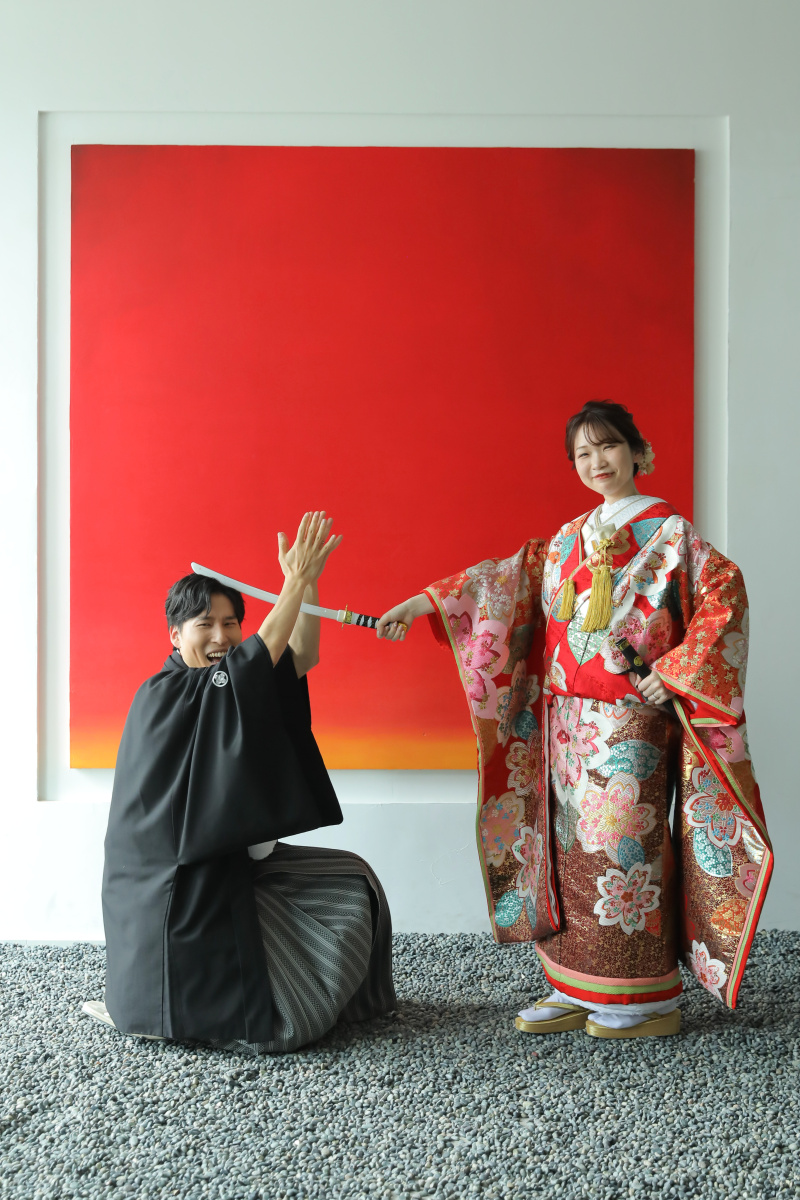 お二人らしい写真