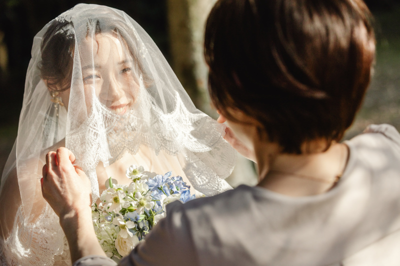 家族と思い出の地で残すウェディングフォト