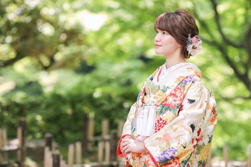 ふわふわの髪と、花飾り✿