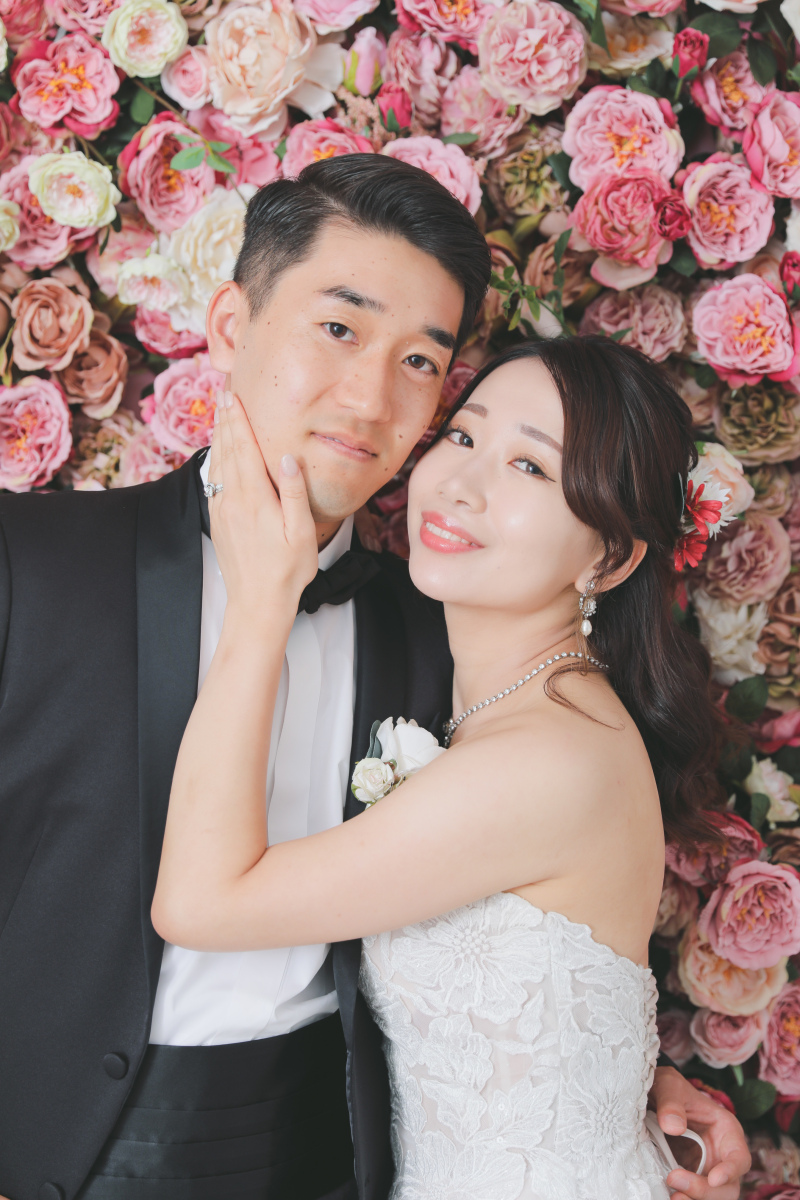 お顔をぎゅっと