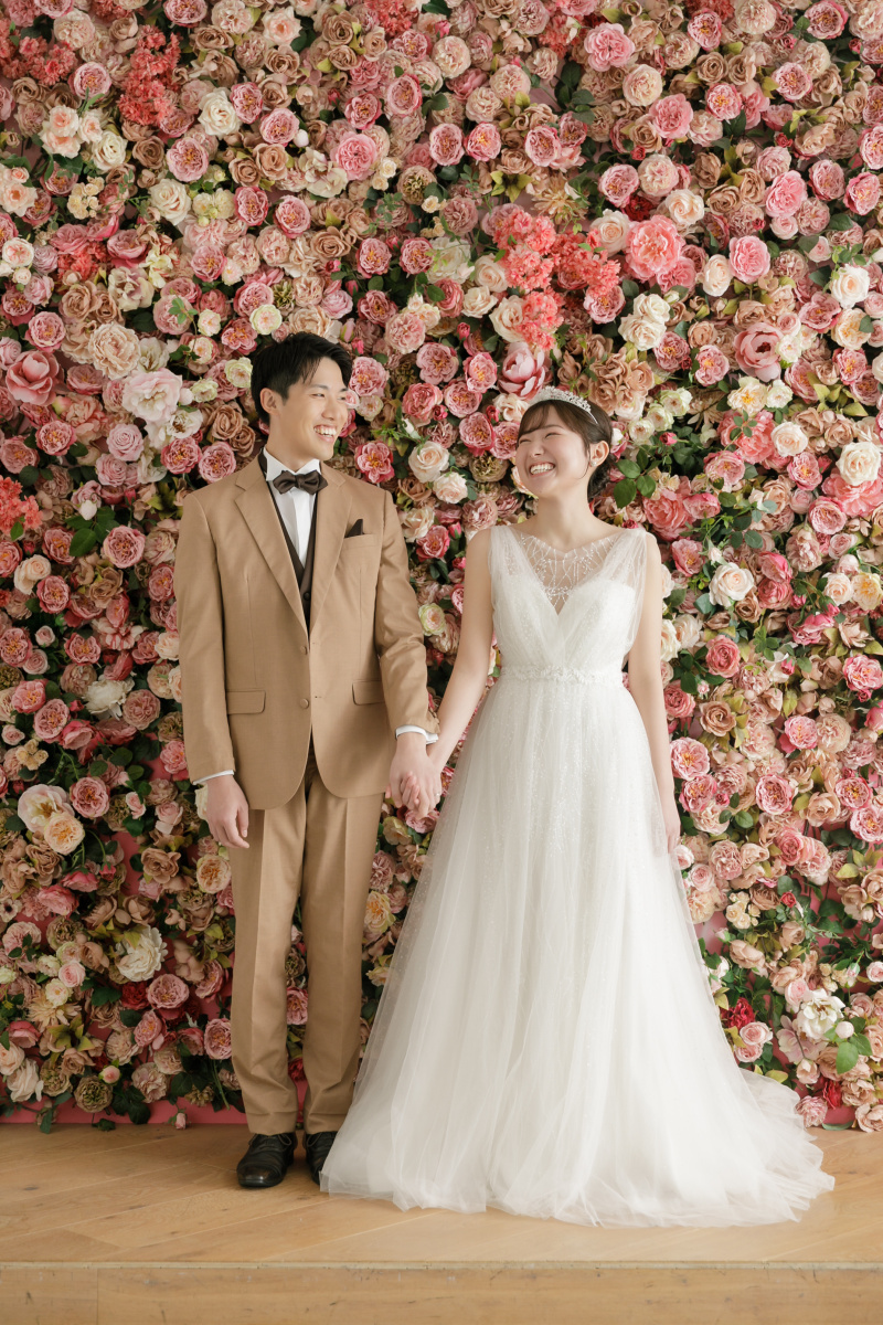 ピンクのお花の背景で！