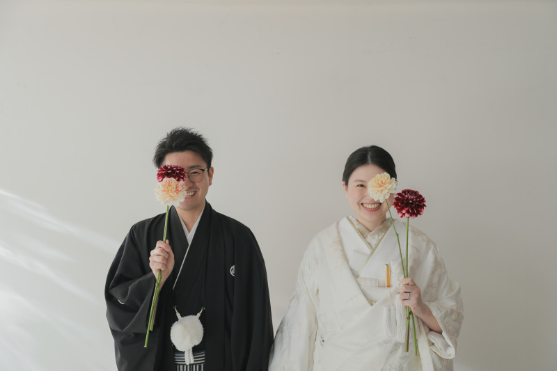 お花からひょっこり