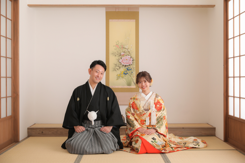 和装の定番ショットも!