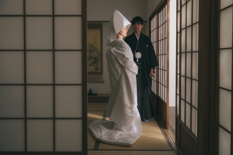 茶室にて