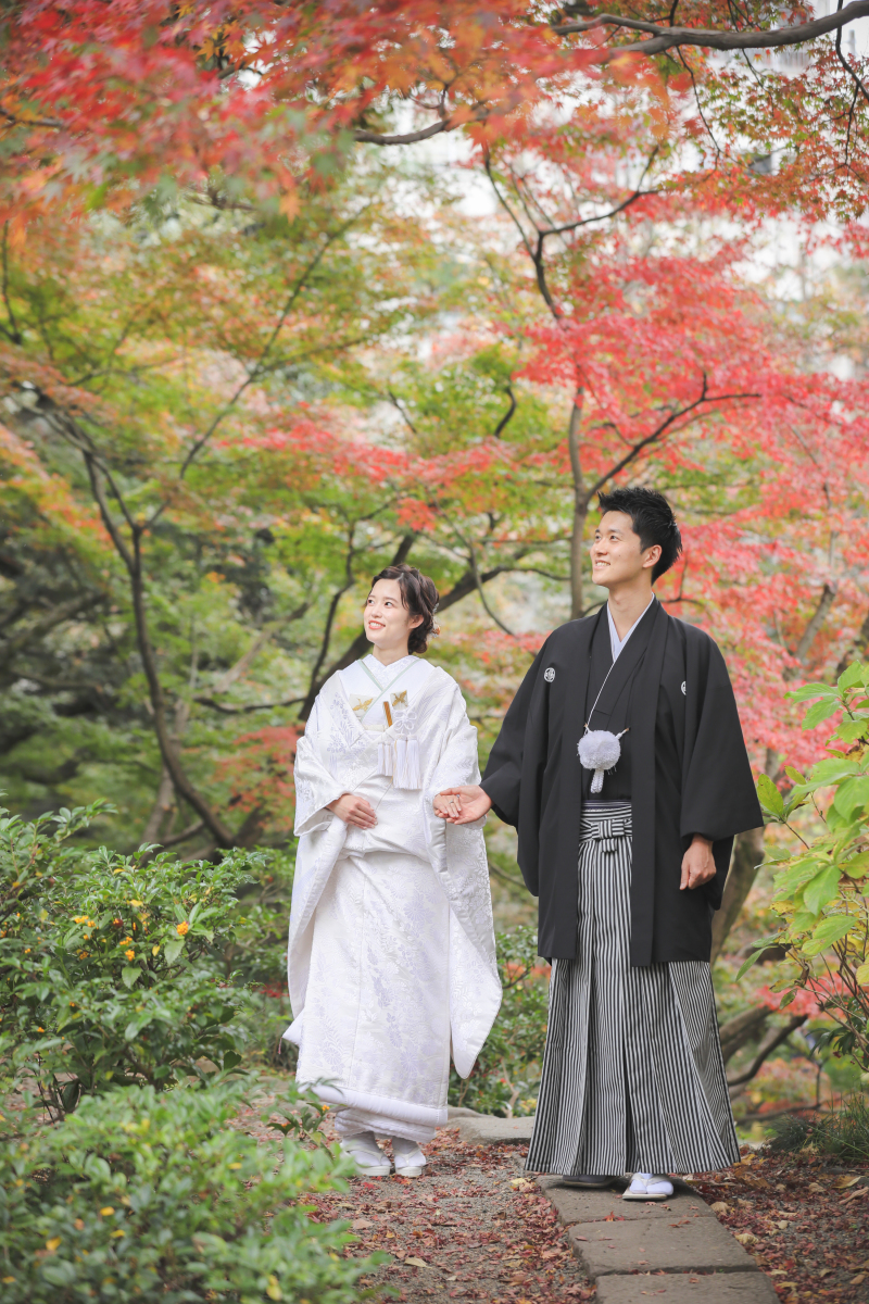 紅葉を眺めて。