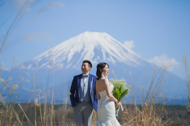 富士山の麓で。