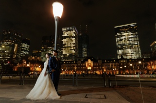 夕景から夜景まで華やかなロケーション撮影