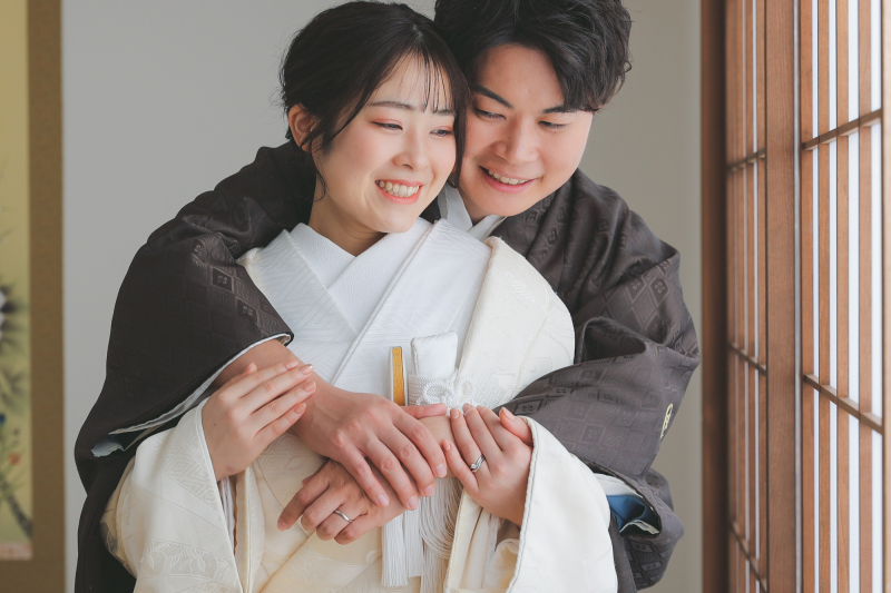 最後はぎゅっと