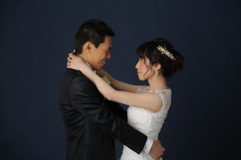 見つめ合う二人、、、