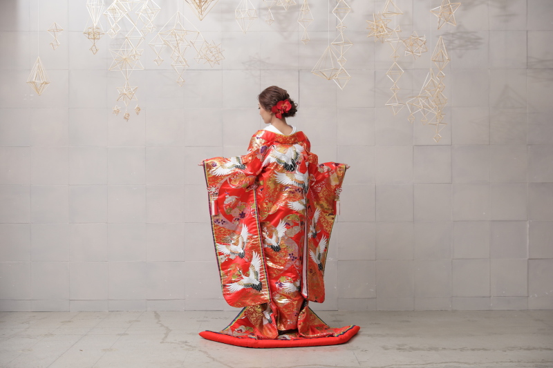 真っ赤なお着物と白無垢で欲張り撮影