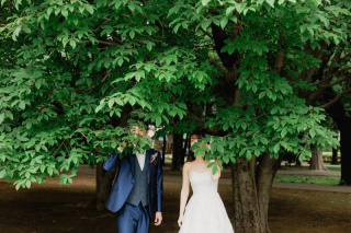 新緑に包まれた洋装ロケーション撮影！