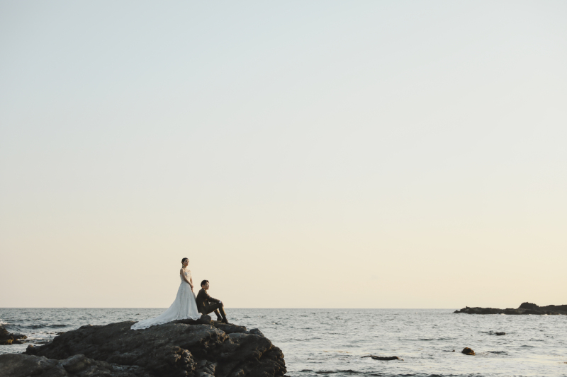 海＋石垣＋夕日