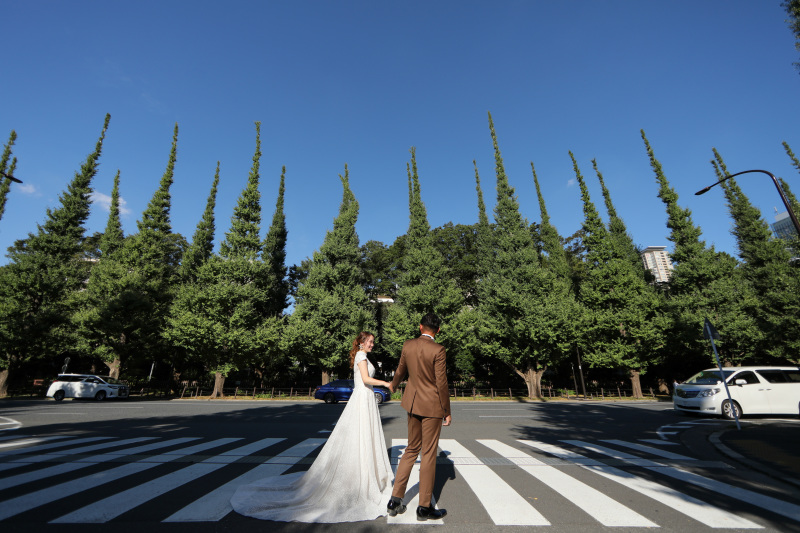 リクエストの横断歩道で。