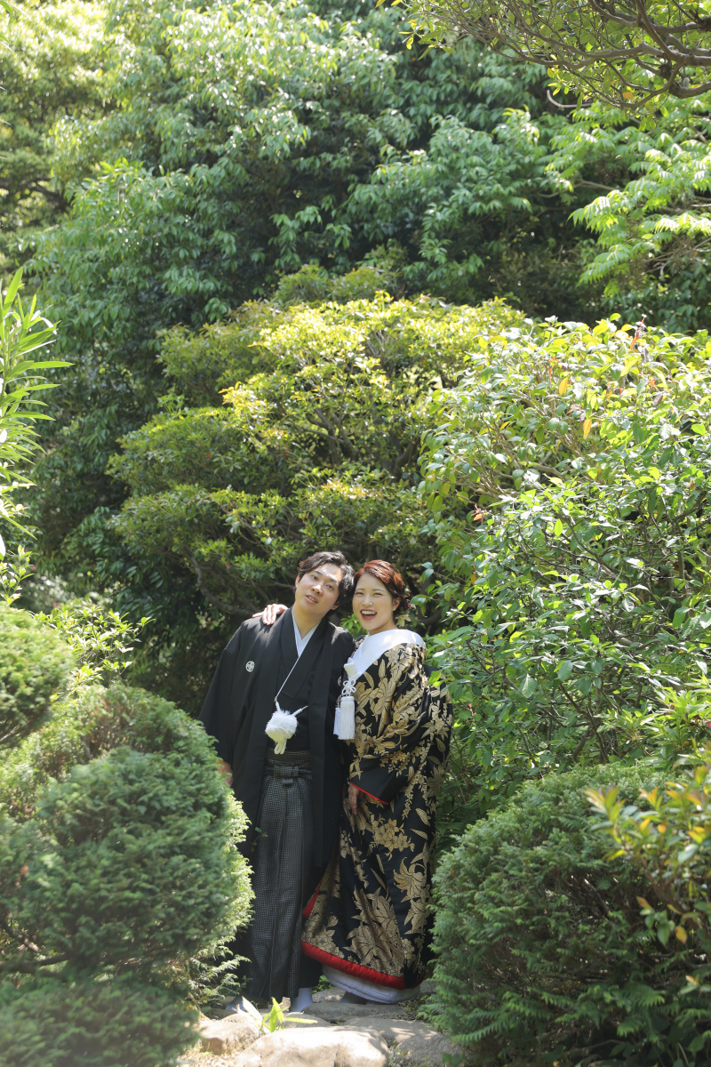 たくさんの緑の中で