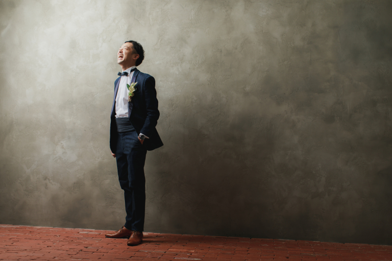 新郎様ソロカット。