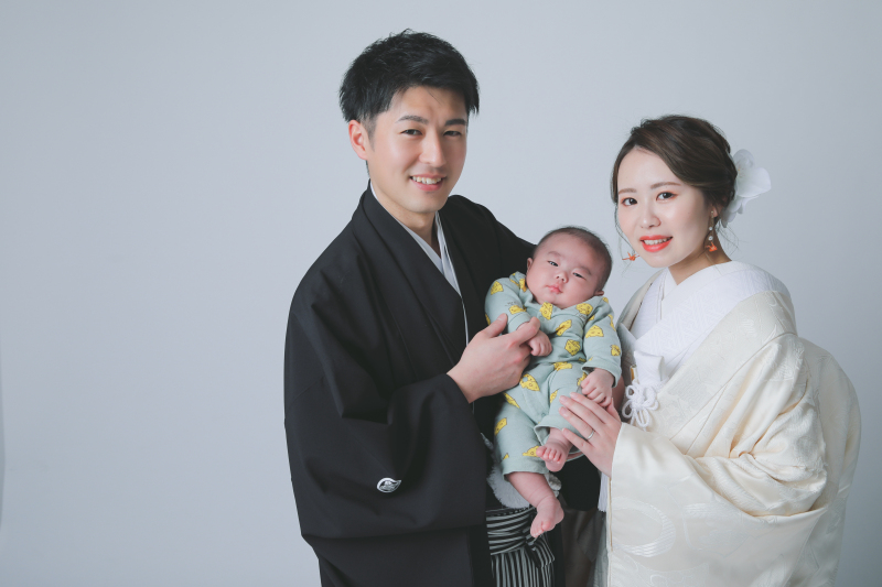 最後はおふたりのお子様と締めました