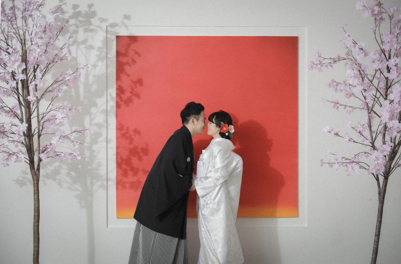 最後は白無垢に着替えて少しだけ。