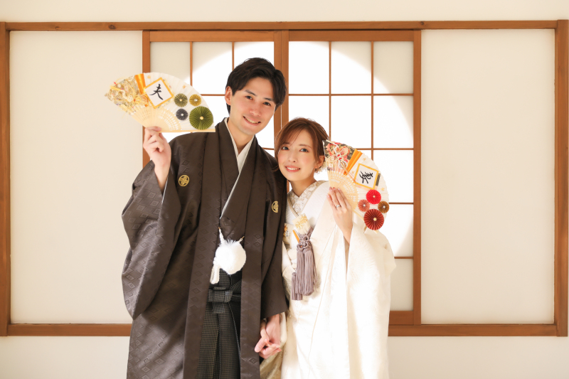 お持ち込みのお扇子も