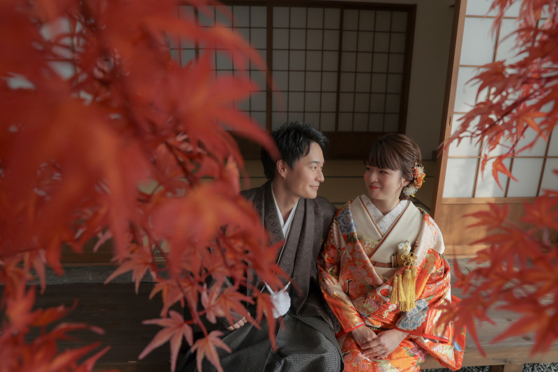 季節外れの紅葉も