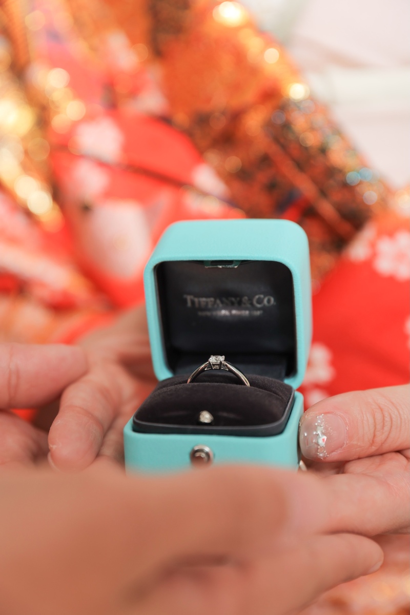 指輪のケースと