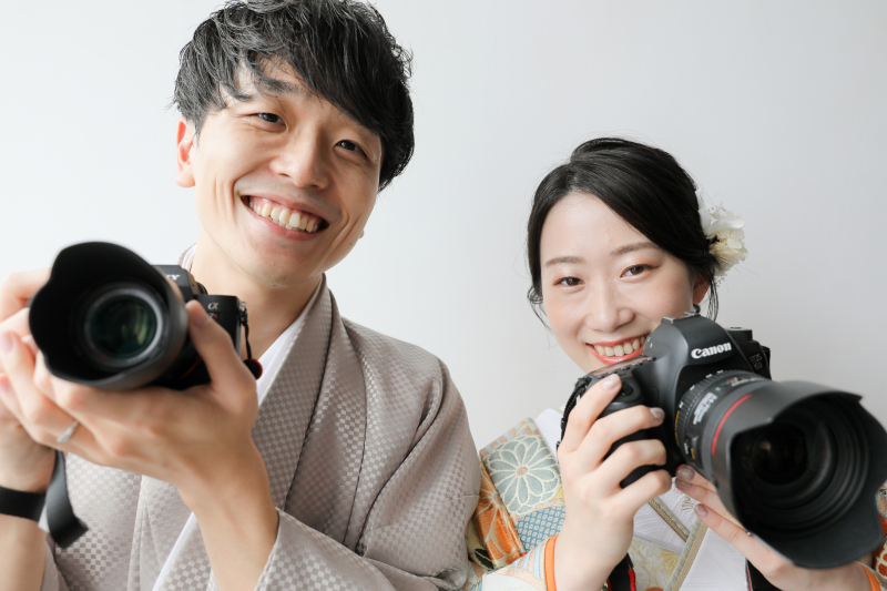 カメラを持って