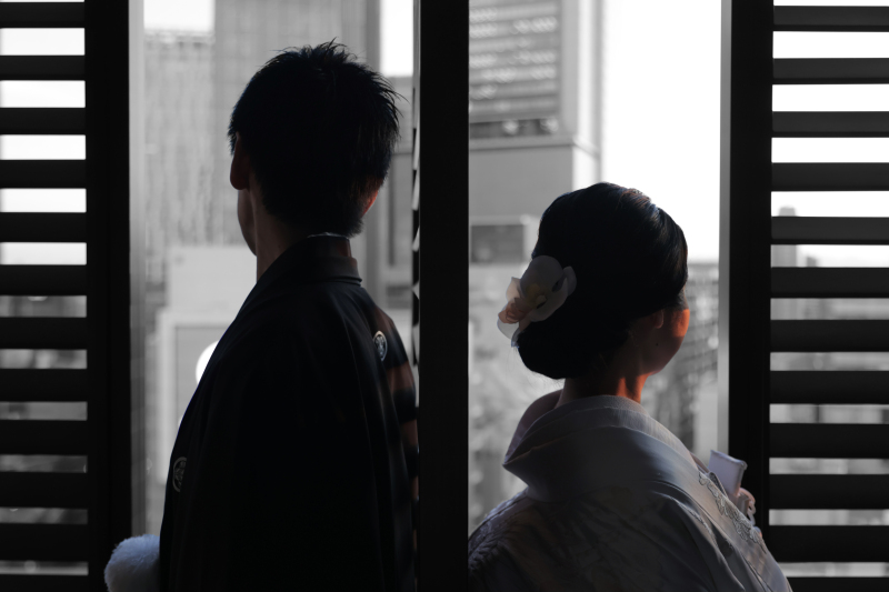 大空に向かって