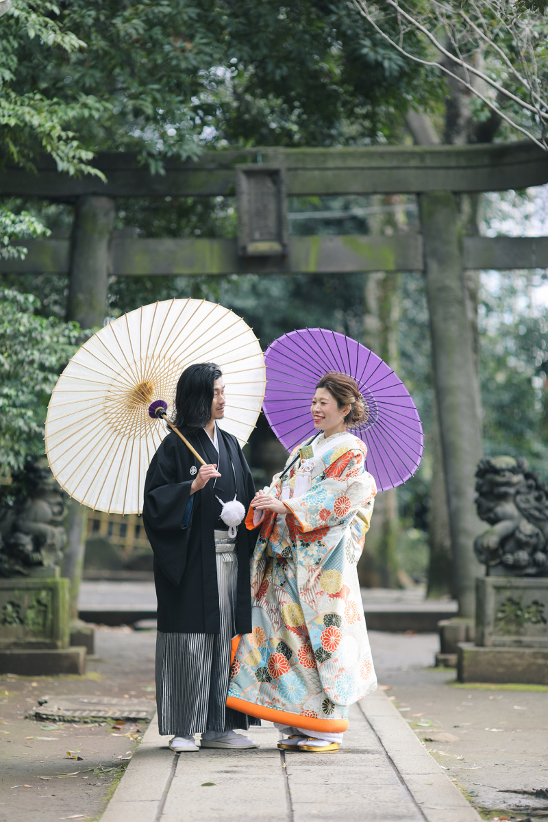 和傘もチャーミングに