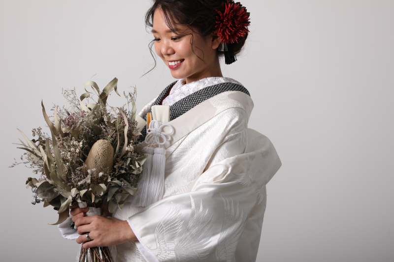 和装×ブーケ♫