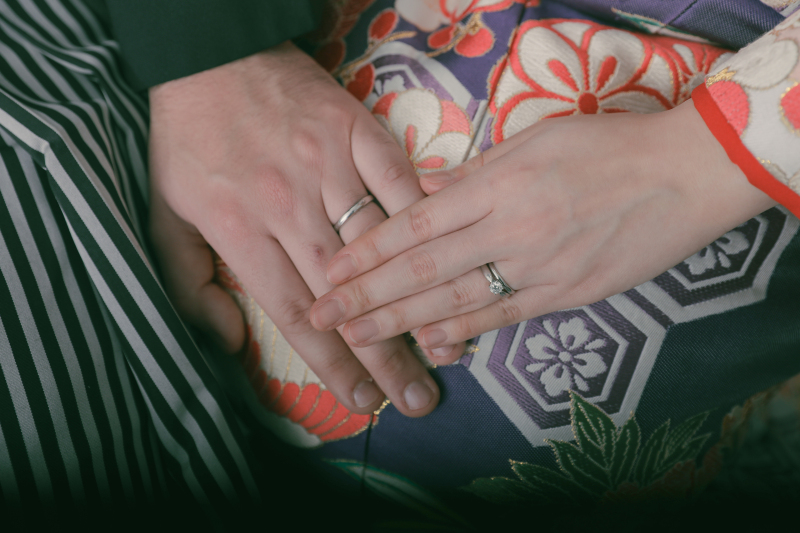 お手元の指輪ショット