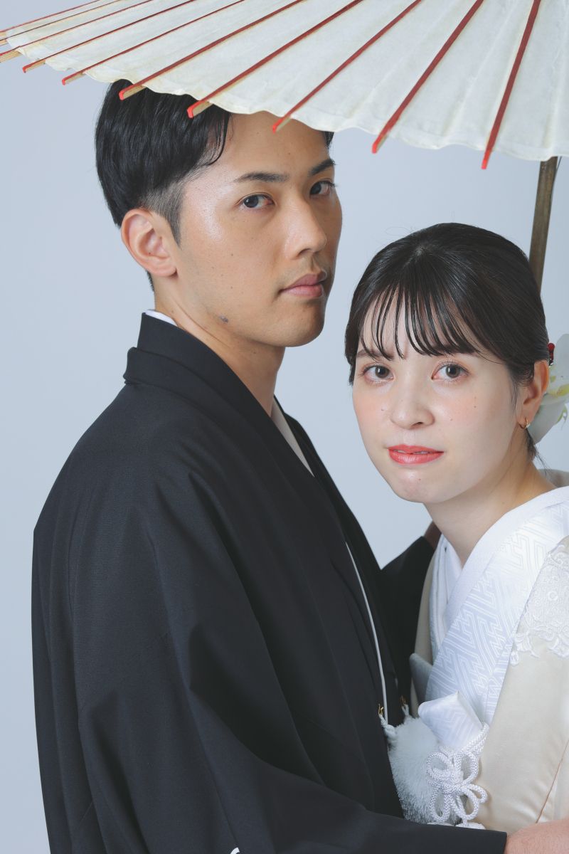 番傘とおふたりと