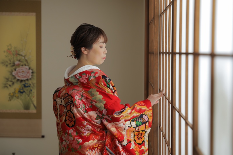 ご新婦様の後ろ姿