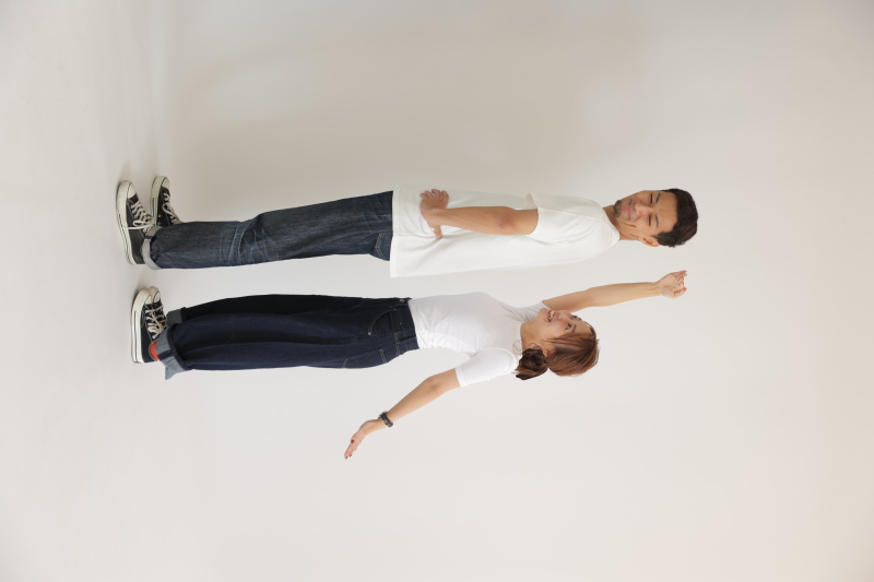 背比べのショット