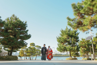 お台場海浜公園でロケーション撮影