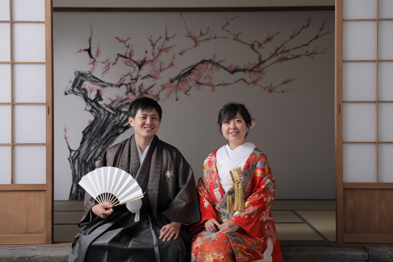 ふだんのおふたりの笑顔がちらり