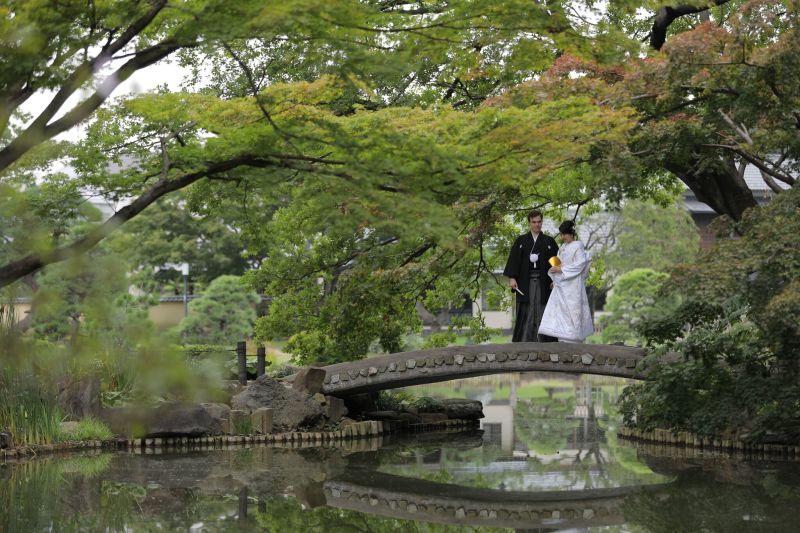 肥後細川庭園ならでは