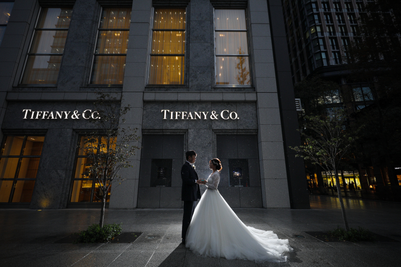 オシャレなショーウィンドウの背景