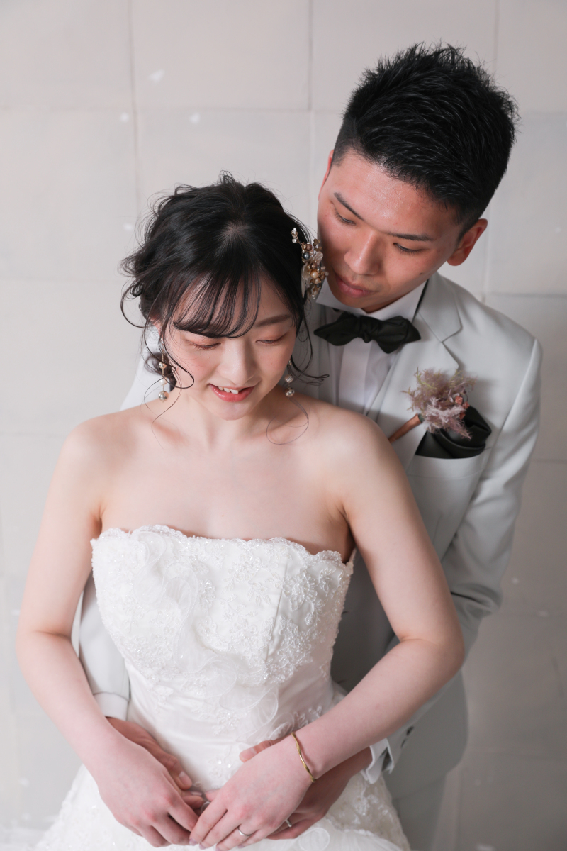 後ろからハグ♡